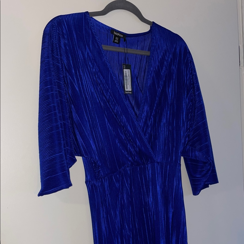 Boohoo Vibrant Blue Maxi dress